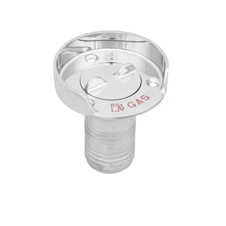 Whitecap Stainless Steel Gas Hose Deck Fill with Splash Guard 6001